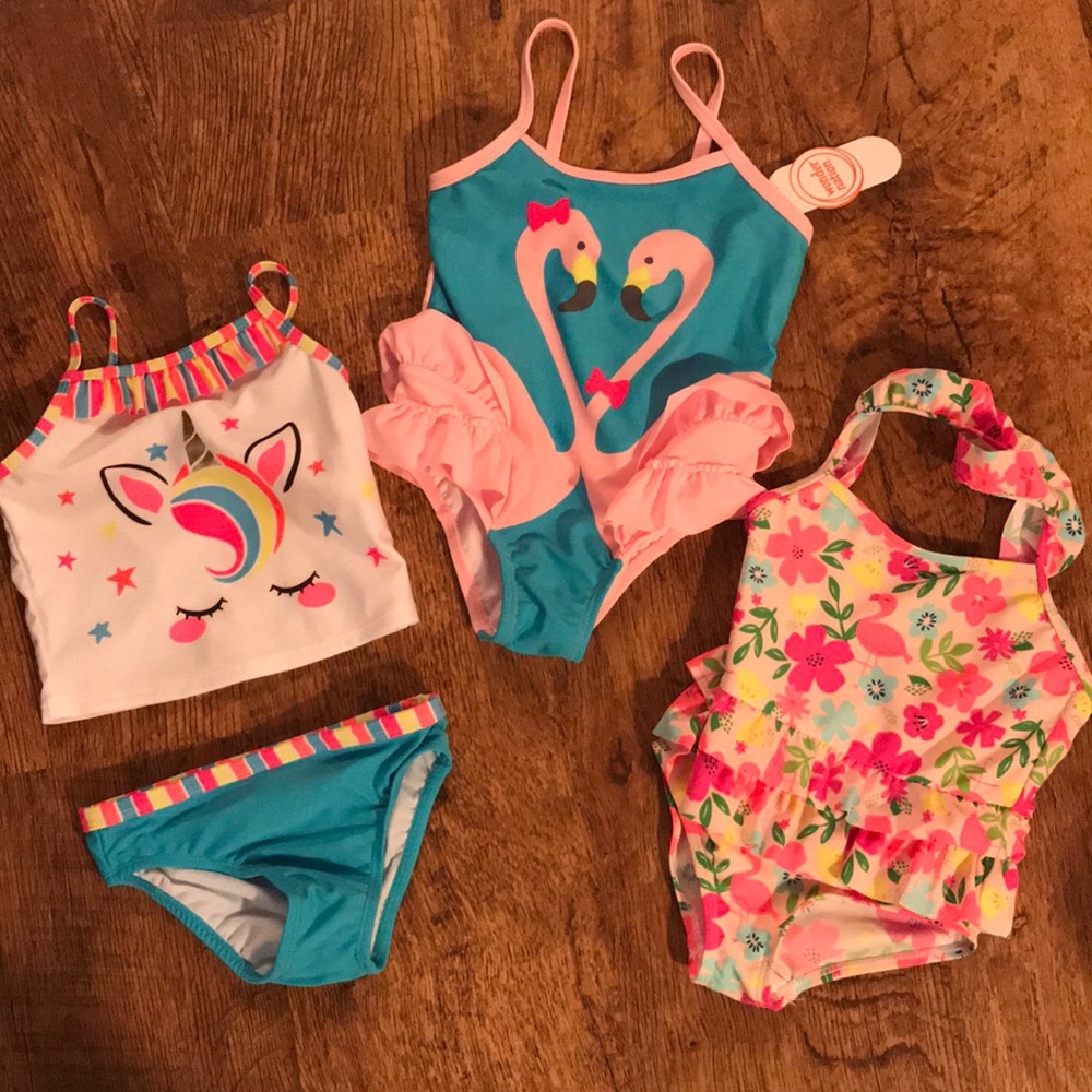 Girls 2T bathing suit set new